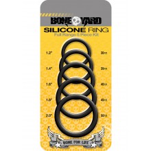 Boneyard Silicone Ring 5pc Black