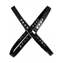 Leather 4 Strap Chest Harness Med Lg
