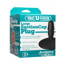 Vac U Lock Lg Suction Cup Plug Blk