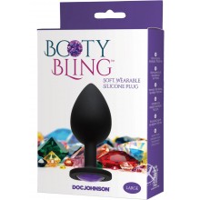 Booty Bling Large Butt Plug Purple