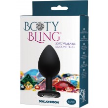 Booty Bling Large Butt Plug Silver