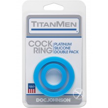Titanmen Silicone C Rings Blue 2pk