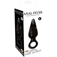 Af Ass Glass Pleasure Plug Black 5
