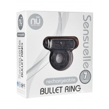 Sensuelle Bullet Ring 7 Func Cring Black