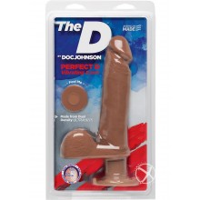 The Perfect D Vibrating 8 Inch Caramel