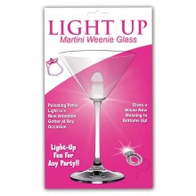 Light Up Martini Weenie Glass Clear