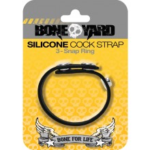 Boneyard Silicone Cock Strap Black