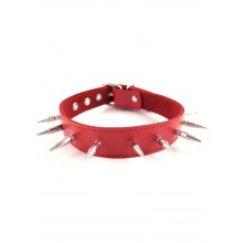 Rouge Spiked Collar Red