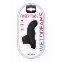 Wet Dreams Finger Tease Vibe Black