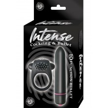 Intense Cockring and Bullet Black
