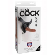 Kc Strap On Harn W/cock 6 Tan