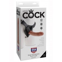 Kc Strap On Harn W/cock 8 Tan