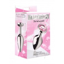 Booty Sparks Pink Gem Anal Plug Md