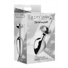 Booty Sparks Clear Gem Anal Plug Md