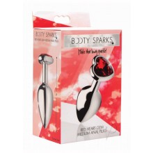 Booty Sparks Red Heart Anal Plug Md