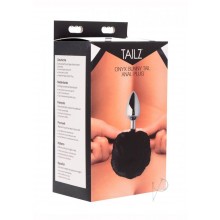 Tailz Fluffy Bunny Tail Anal Plug Black