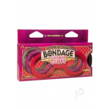 Japanese Bond Silicone Cuffs Lg Black