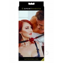 Saffron Ball Gag Black/red