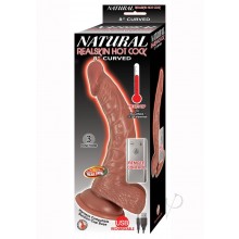 Natural Realskin Hotcock Curved 8 Brn