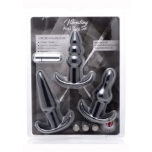 Trinity V 3pc Vibe Anal Plug Set Black