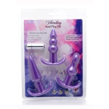 Trinity V 3pc Vibe Anal Plug Set Purple