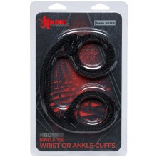 Kink Hogtied Hemp Cuffs Black
