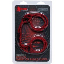 Kink Hogtied Hemp Cuffs Red