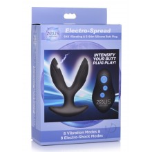 Zeus Electro Spread 64x Butt Plug Black