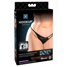 Hookup Panties Remote Bow Bikini Qs Blk