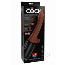 Kc Plug Thrust Cock W/balls 7.5 Brown