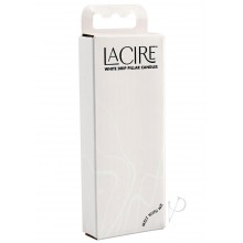 Lacire Drip Pillar Candles White