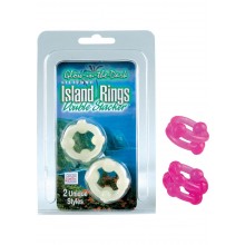 Island Rings Double Stack Pink