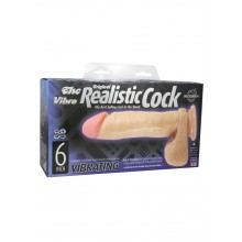 Realistic Cock Vibrat 6 White