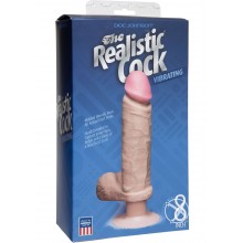Realistic Cock Vibrat 8 White