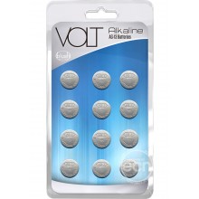 Blush Novelties Volt Akaline AG-13 LR44 Batteries 12 Pack Hush USA