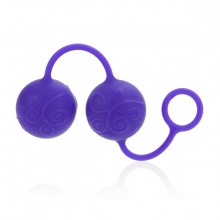 CalExotics Posh Silicone O Balls Weighted Kegel Exerciser Purple Hush USA