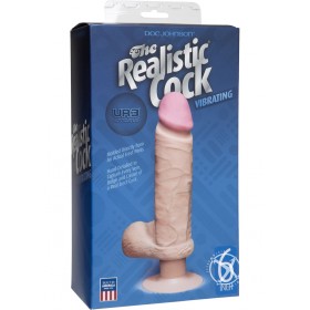 The Vibro UR3 Realistic Vibrating Cock 6 Inch White