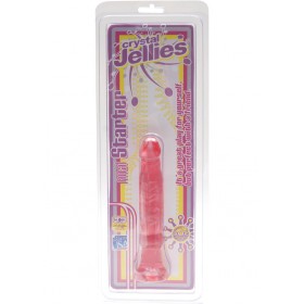 Crystal Jellies Anal Starter  Sil-A-Gel 6 Inch Pink