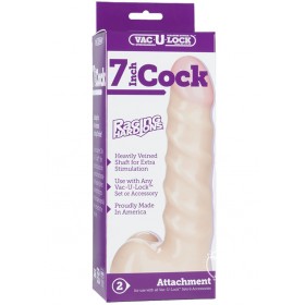 Vac U Lock Raging Hard On Cock 7 Inch Flesh