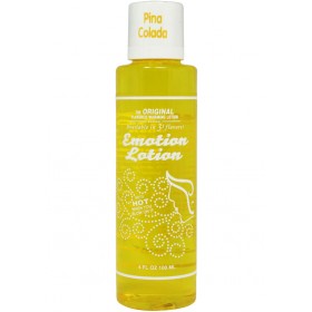 Emotion Lotion Flavored Water Based Warming Lotion Pina Colada 4 oz