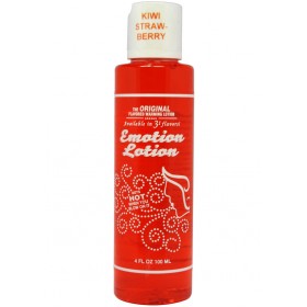 Emotion Lotion Flavored Water Based Warming Lotion Kiwi Strawberry 4 oz