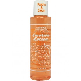 Emotion Lotion Flavored Water Based Warming Lotion Peaches & Cream 4 oz