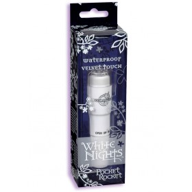 White Nights Velvet Touch Pocket Rocket Waterproof White                                           