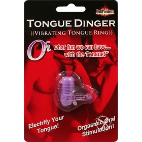 Tongue Dinger Vibrating Tongue Ring Purple