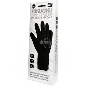 Fukuoku 5 Finger Massage Glove Right Hand Waterproof Black