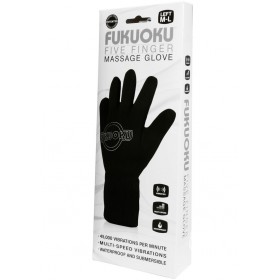 Fukuoku 5 Finger Massage Glove Left Hand Waterproof Black