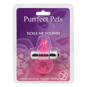 Purrrfect Pets Tickle Me Dolphin Cockring Silicone Magenta