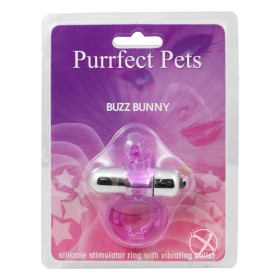 Purrrfect Pets Buzz Bunny Stimulator w/ Bullet Purple