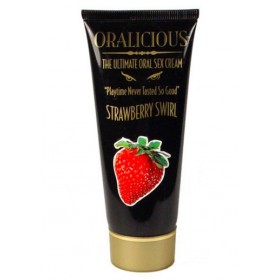 Oralicious Ultimate Oral Sex Cream 2 Ounce Strawberry Swirl