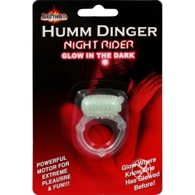 Humm Dinger Night Rider Vibrating Cockring Glow In The Dark                                        